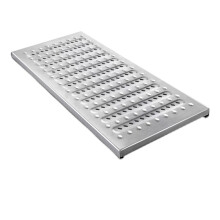 Stainless Steel Trench Drain Grate Cover 30x58cm Rustproof Drainage Grate For Yard Kitchen Fence Outdoor Pet Mats