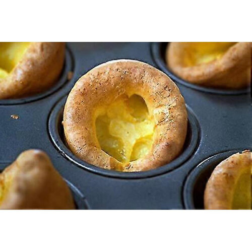 12 Cups Non-stick Muffin Tray, Cupcake Tin for Cupcakes, Pudding & Baking Tin 1