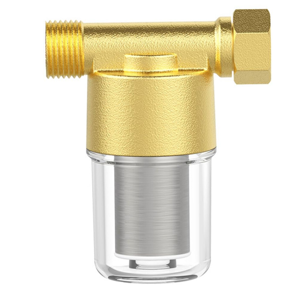 Brass Sediment Filter, Reusable Spin Down Water Strainer For Washing Machine, Heater, Shower, Home Plumbing 9393856744077