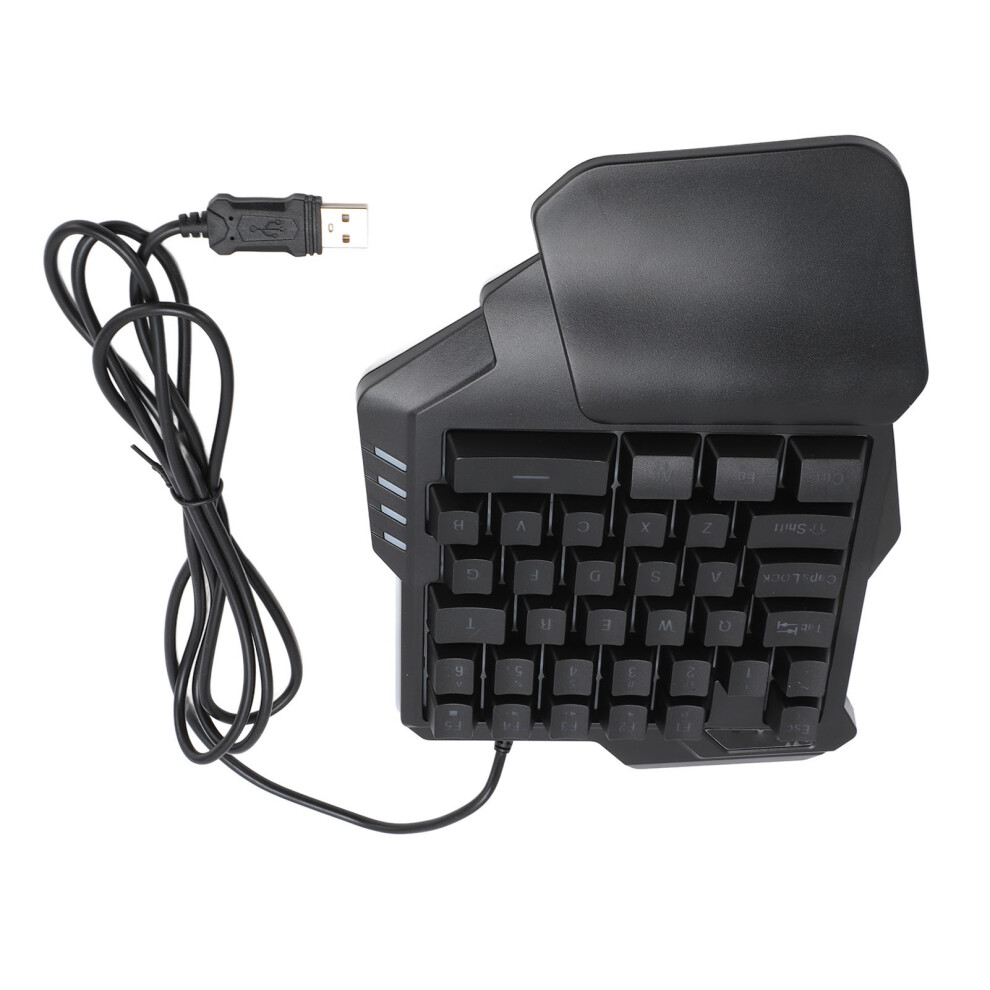 35-Key One-Handed Gaming Keyboard, USB, Black, Backlit-image-OPC-PKHG2MQ-NEW