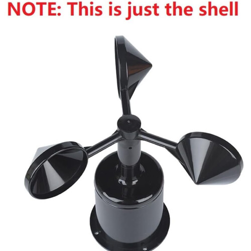 Wind Anemometer Shell Replacement for Wind Sensor, Compatible With Wind Direction Indicator, Replaceable Housing 1