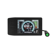 E-Bike LCD Display Screen For BBS01/BBS02/BBS03 Mid-Motor Kits Cycling Computer With Speed And Distance Readout Black