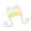 Furry Devil Ear Kitten Hat White Headwear for Women-White 1