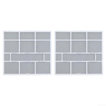 Air Conditioner Dust Screen Filter Indoor Unit Dustproof Cover 30.7 x 28.5 cm Plastic Easy Installation Multiple Styles