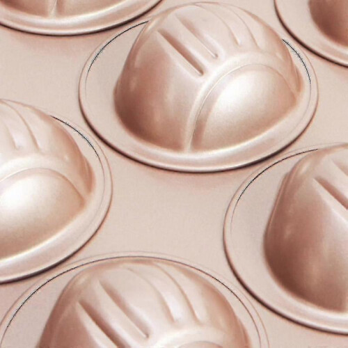 Chestnut Shape 12 Cavity Madeleine Muffin Cake Baking Mould 2