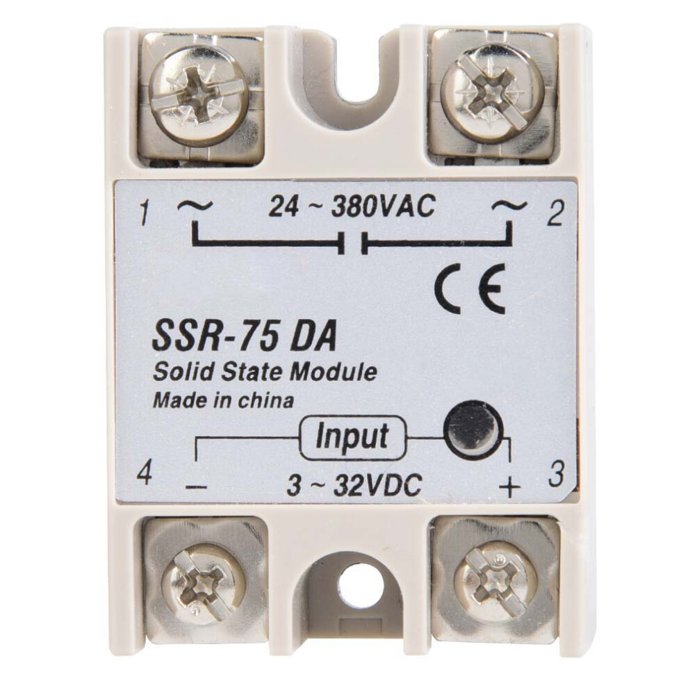 DC AC Solid State Relay SSR-75DA 75A 3-32VDCto