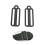 2Pcs Scubas Diving Webbing Belt Slide Stoppers Universals-Black 3
