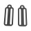 2Pcs Scubas Diving Webbing Belt Slide Stoppers Universals-Black 1