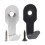 4Pieces Multipurpose Sturdy Stainless Steel Hook for-sand black 2
