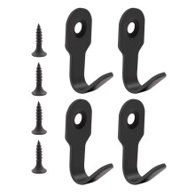 4Pieces Multipurpose Sturdy Stainless Steel Hook for-sand black