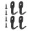 4Pieces Multipurpose Sturdy Stainless Steel Hook for-sand black 1