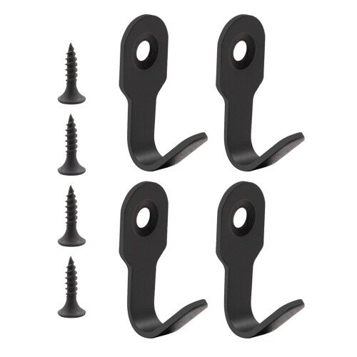 4Pieces Multipurpose Sturdy Stainless Steel Hook for-sand black
