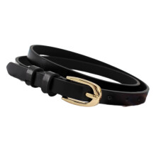 Stylish Faux Leather Waist Belt Waist Cincher for Women-Black