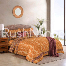 (Emma Yellow, King) 4-Piece Luxury Marble Effect, & Grandline Print Duvet Cover Set with Fitted Sheet and Pillowcases white durable bedding floral beige soft