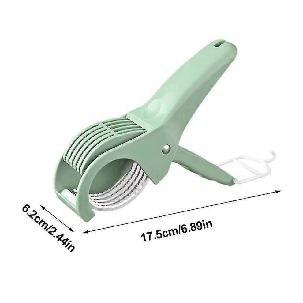 Portable Salad Chopper - Manual Fruit and Vegetable Slicer, Easy Chopping Kitchen Gadget, Pressure Cutting Tool A
