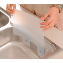 2 Piece Kitchen Sink Splash Guards With Suction Cups Dish Washing Baffle Board Oil Baffle Kitchen Tools