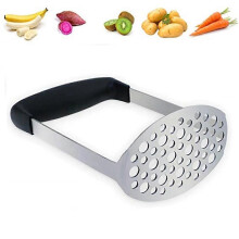 Manual Garlic Press Potato Masher Smooth Masher Crusher Puree Fruit Vegetable Kitchen Tools