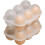 Dustproof 6Grid Eggs Boxes With Lid Transparent PP Egg Storage Container For Home Use 6-Grid Egg Holder 3