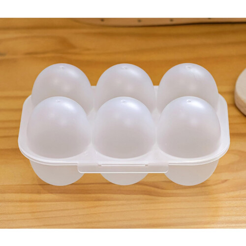 Dustproof 6Grid Eggs Boxes With Lid Transparent PP Egg Storage Container For Home Use 6-Grid Egg Holder 1