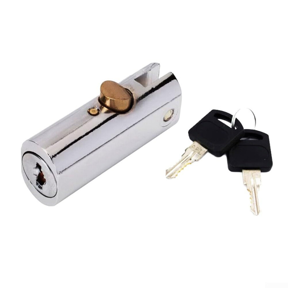 Sliding Cabinet Lock Zinc Alloy Cylinder For File Cabinets, Office Drawers, Toolboxes Includes 2 Keys 9393856745296