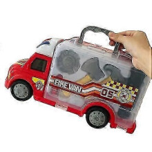 (Brandbekämpfung) Kinderspielhaus mit Ton und Licht, Wohnmobil-Set, Polizei, Feuerwehr, Arzt, Wartungsspielzeug