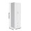 Living And Home (White) Modern 2-Door Wardrobe with 2 Drawers 7