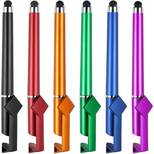 Tablet Pen 12-Piece Set For Touching Screen Devices With Ballpoint Phone Stand Capacitive Tool 2