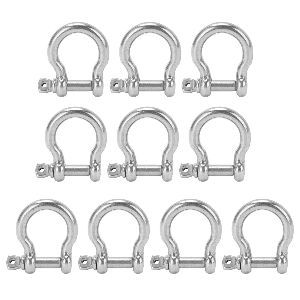 10Pcs Bow Shackle D Anchor Load Stainless Steel