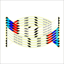 (FL-021) 17"/18" Reflective Rim Tape Wheel Stripe Decal Trim Sticker For Car Motorcycle