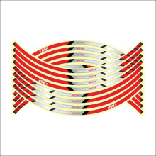 (FL-019) 17"/18" Universal Reflective Rim Tape - Wheel Stripe Decal Trim Sticker for Cars, Motorcycles, Durable & Bright