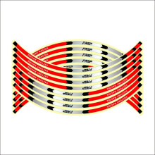 (FL-016) 17"/18" Universal Reflective Rim Tape - Wheel Stripe Decal Trim Sticker for Cars, Motorcycles, Durable & Bright