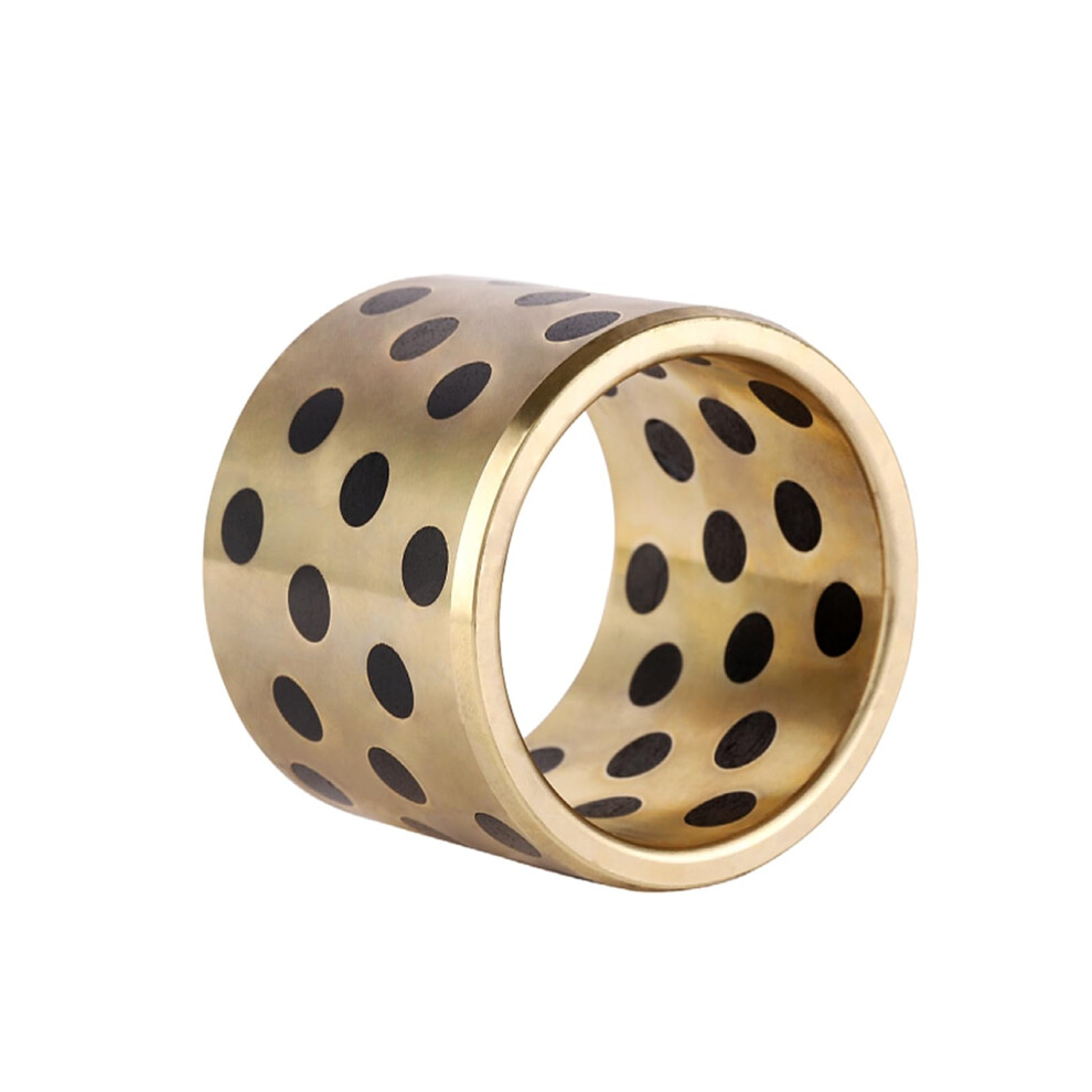 Self-Lubricating Graphite Copper Bushings, 2 Pieces, Inner Diameter 16Mm, 16X20x30mm, Wear-Resistant Oil-Free Bushings Bronze 9016109892058
