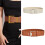 2025 Solid Color Women's PU Leather Belt Wide Corset-Camel 4