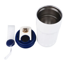 Insulated Smart Water Bottle 316 Steel 210mAh 3V Blue/White