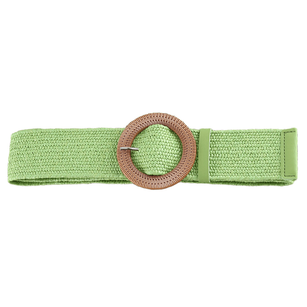Elegant Waist Belts for Jeans Pants Belt-Round button green-image-OPC-PKHHHTY-NEW