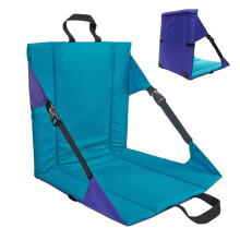 Deluxe Bleacher Cushion Orthopedic Stadium Seat With Adjustable Back Support Lightweight Folding Chair For Sports