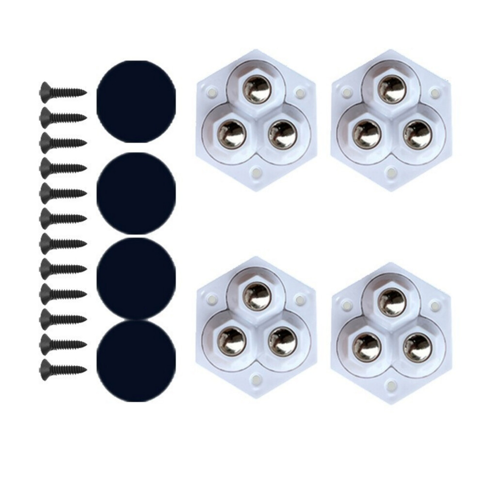 No Drill Required Mini Furniture Rollers Upgrades For-White 7751000183011
