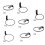 Iron Wall Mount Plant Hanger Decorative-8 inches Fixed payment 3