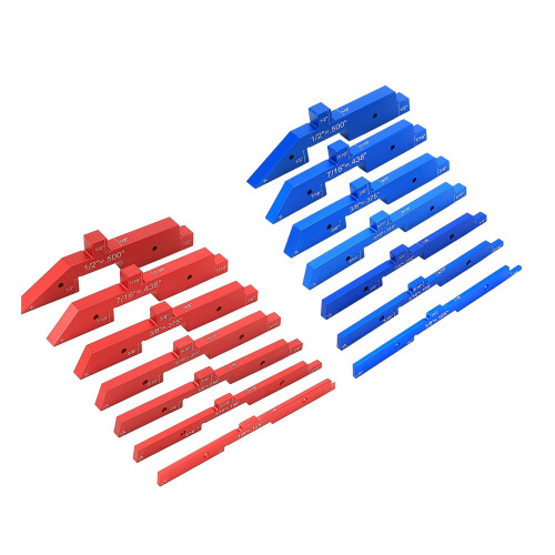 Setups Blocks Woodworking Tool, Height Gauge Block Set with-Red 2
