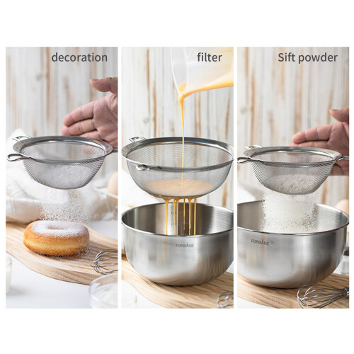Kitchen Fine Meshes Strainers Stainsless Steels-Diameter 14cm 1