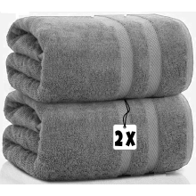 2x Extra Large Jumbo Bath Sheets 100% Egyptian Cotton XXL Bath Towels