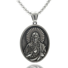 Stainless Steel Religious Pendant Necklace for Men Featuring-11