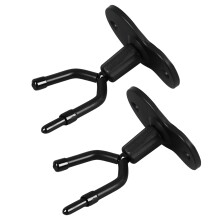 Heavy Duty Violin Hanger with Double Head & Rubber Pad Wall Mount 2PCS