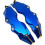 Covers Set 3D Wheel Hub Covers For Auto B Blue Portable Hub Protector Multifunctional Decorative Brake Protector 4