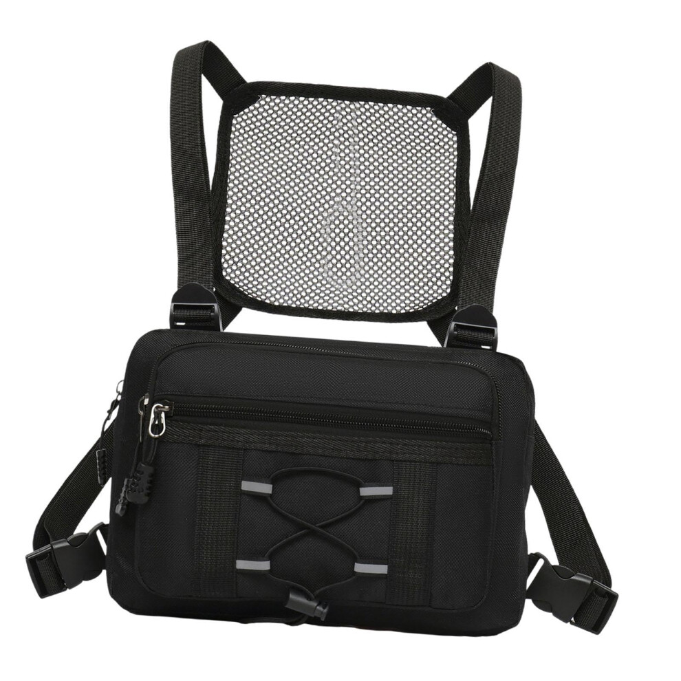 Chest Pocket For Binoculars Large Multifunctional Binocular Holder With Multiple Pockets Strap Carrying Case Black 9393856747030