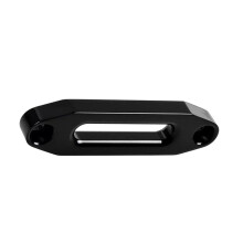 6 Inch 12000 Winch Rope Guide Hawse Aluminum Fairlead Off-Road 4WD Silver Rope Guide Black Wire Guide