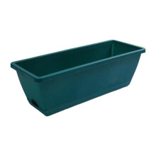 Window Box Planter Set Of 2 Rectangular Green Planters For Garden And Indoor Plants