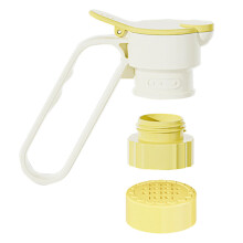 Beverage Filter Spout Caps With Removable Strainer Detachable Drink Bottle Pourer Handle Bottle Funnel Infuser Yellow