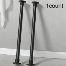 (Black, one-size) Multifunctional Punch-free Retractable Rod, Thickened Curtain Rod, Adjustable Tension Rod, Home Kitchen Bathroom Accessories, Shower