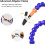 Tabletop Clamp Base Helping Hands Soldering Third Hand Tool With 3X LED Illuminated Magnifying Glass PCB Board Holder-B 5
